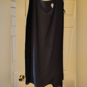 Elegant Black Maxi Skirt Plus Size New With Tags.